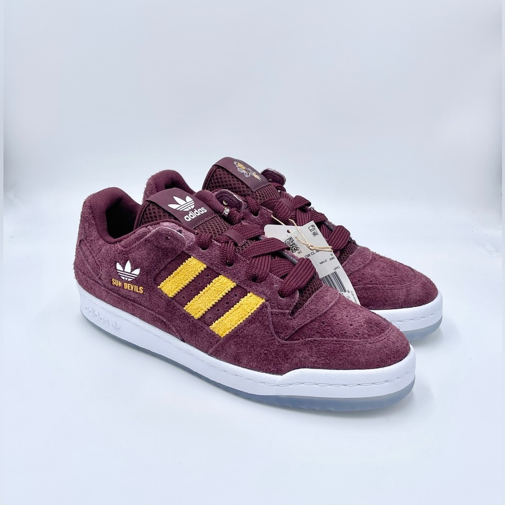 NEW Adidas NCAA Forum Low Arizona State Sun Devils Suede Shoe HQ7480 Men’s 9.5